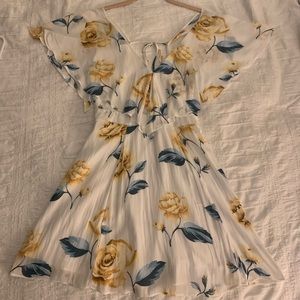 Floral flowy mini dress forever 21